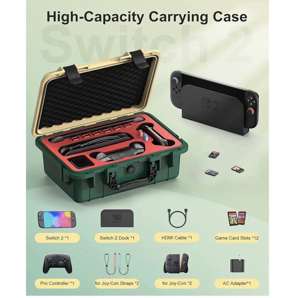 STARTRC GAMES Hard Carrying Case for Nintendo Switch‎ 2, Professional Deluxe